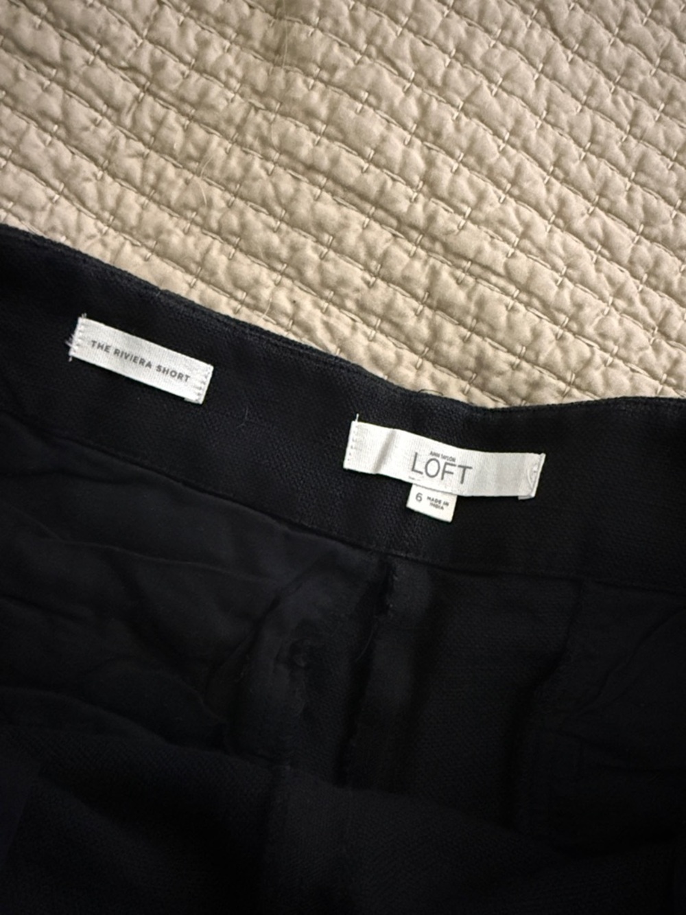 The loft - Women's high waist Black Frayed Hem Casual Shorts - 6 - Picture 2 of 7